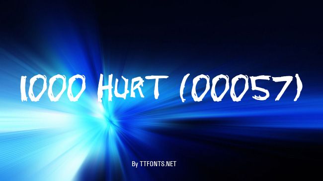 1000 HURT (00057) example